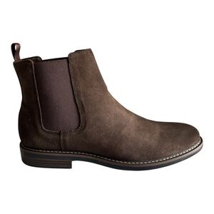 Banana Republic Suede Chelsea Boots Ankle Ortholite Brown leather Men’s 12 NWOT
